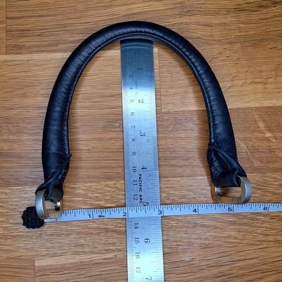 Botkier Black Lambskin Leather Bag Handles For Replacement/Repairs - Picture 7 of 7